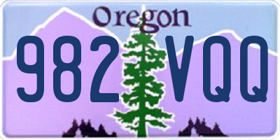 OR license plate 982VQQ