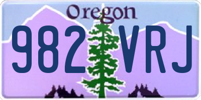 OR license plate 982VRJ