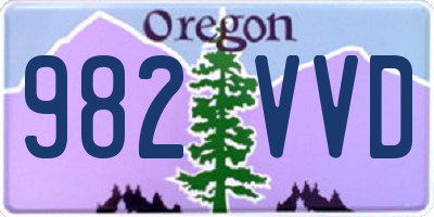 OR license plate 982VVD