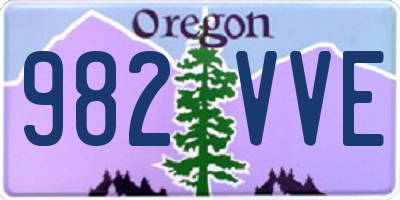 OR license plate 982VVE