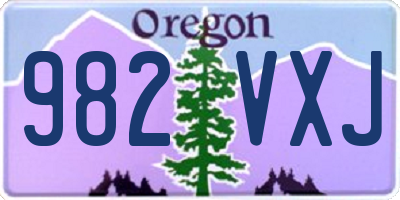 OR license plate 982VXJ