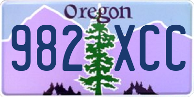 OR license plate 982XCC