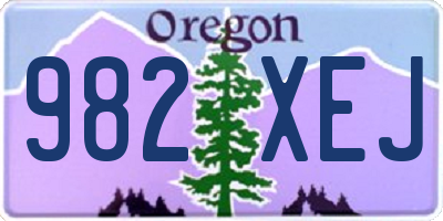 OR license plate 982XEJ