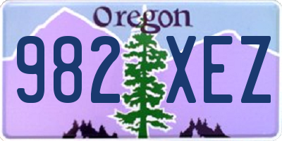 OR license plate 982XEZ