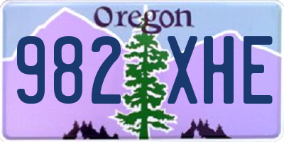 OR license plate 982XHE