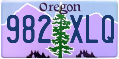 OR license plate 982XLQ