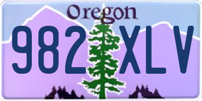 OR license plate 982XLV
