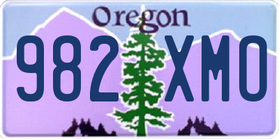 OR license plate 982XMO