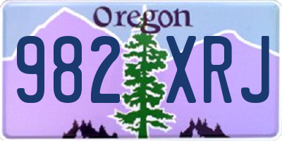 OR license plate 982XRJ