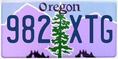 OR license plate 982XTG