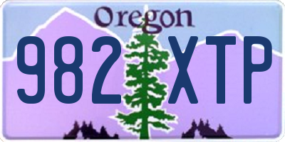 OR license plate 982XTP