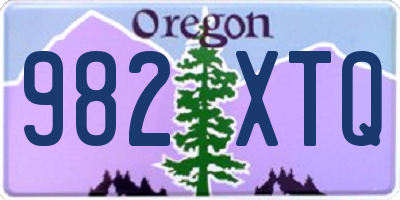OR license plate 982XTQ