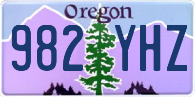 OR license plate 982YHZ