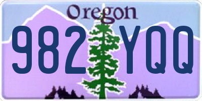 OR license plate 982YQQ