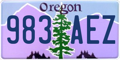 OR license plate 983AEZ