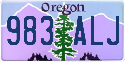 OR license plate 983ALJ