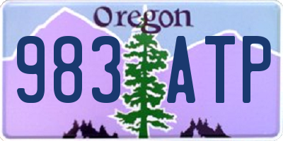 OR license plate 983ATP