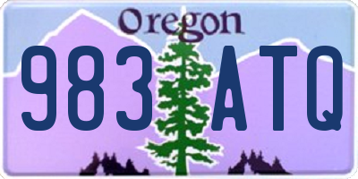 OR license plate 983ATQ