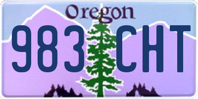 OR license plate 983CHT