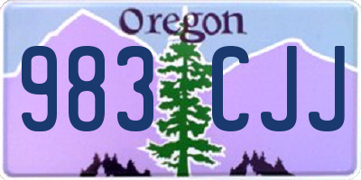 OR license plate 983CJJ