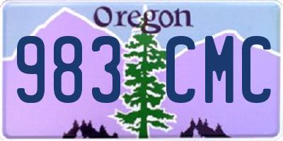 OR license plate 983CMC