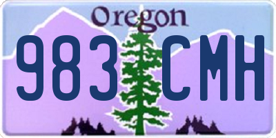OR license plate 983CMH