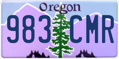 OR license plate 983CMR