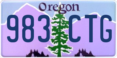 OR license plate 983CTG