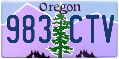 OR license plate 983CTV