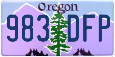 OR license plate 983DFP