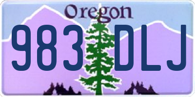 OR license plate 983DLJ