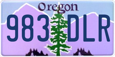 OR license plate 983DLR