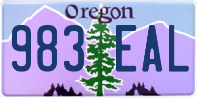OR license plate 983EAL