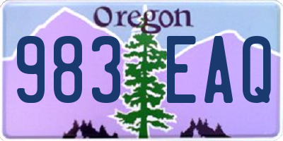 OR license plate 983EAQ