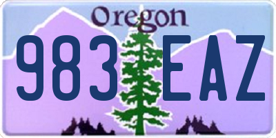OR license plate 983EAZ