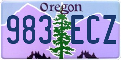 OR license plate 983ECZ