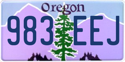 OR license plate 983EEJ