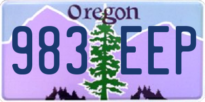 OR license plate 983EEP