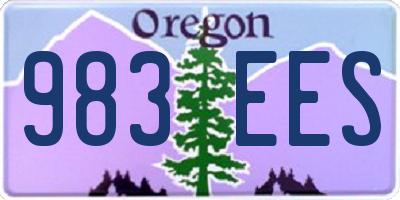 OR license plate 983EES