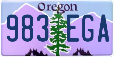 OR license plate 983EGA