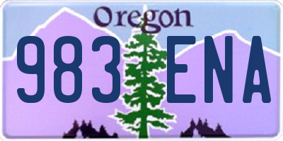 OR license plate 983ENA
