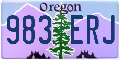 OR license plate 983ERJ