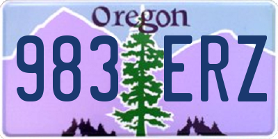 OR license plate 983ERZ