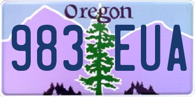 OR license plate 983EUA
