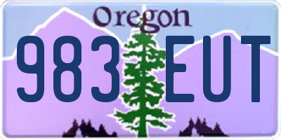 OR license plate 983EUT