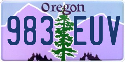 OR license plate 983EUV