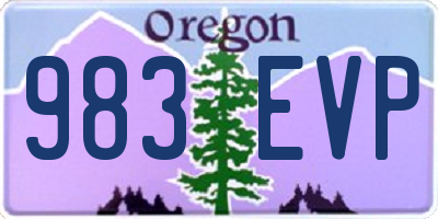 OR license plate 983EVP