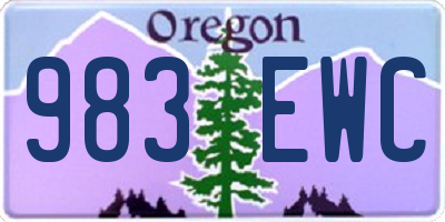 OR license plate 983EWC
