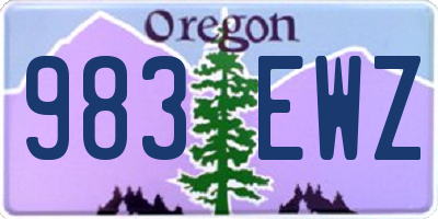 OR license plate 983EWZ
