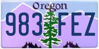 OR license plate 983FEZ